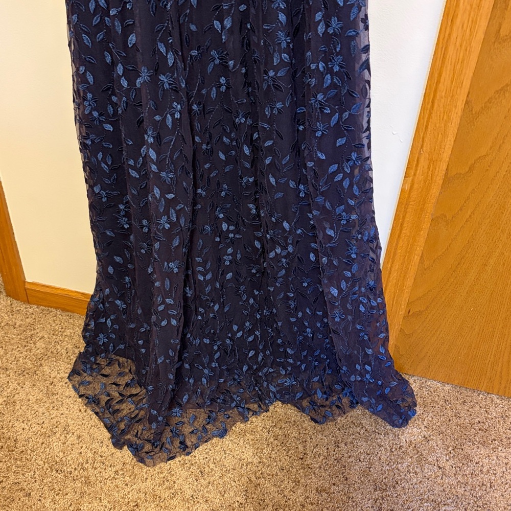Baltic Born Navy Blue Floral Lace Maxi Dress - Picture 8 of 8